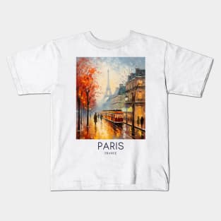 An Impressionist Painting of Paris - France Kids T-Shirt